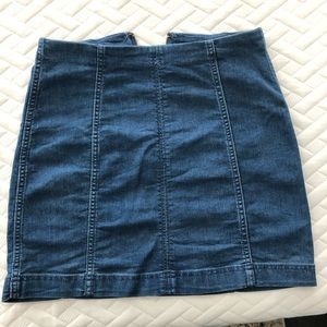 Free people jean skirt
